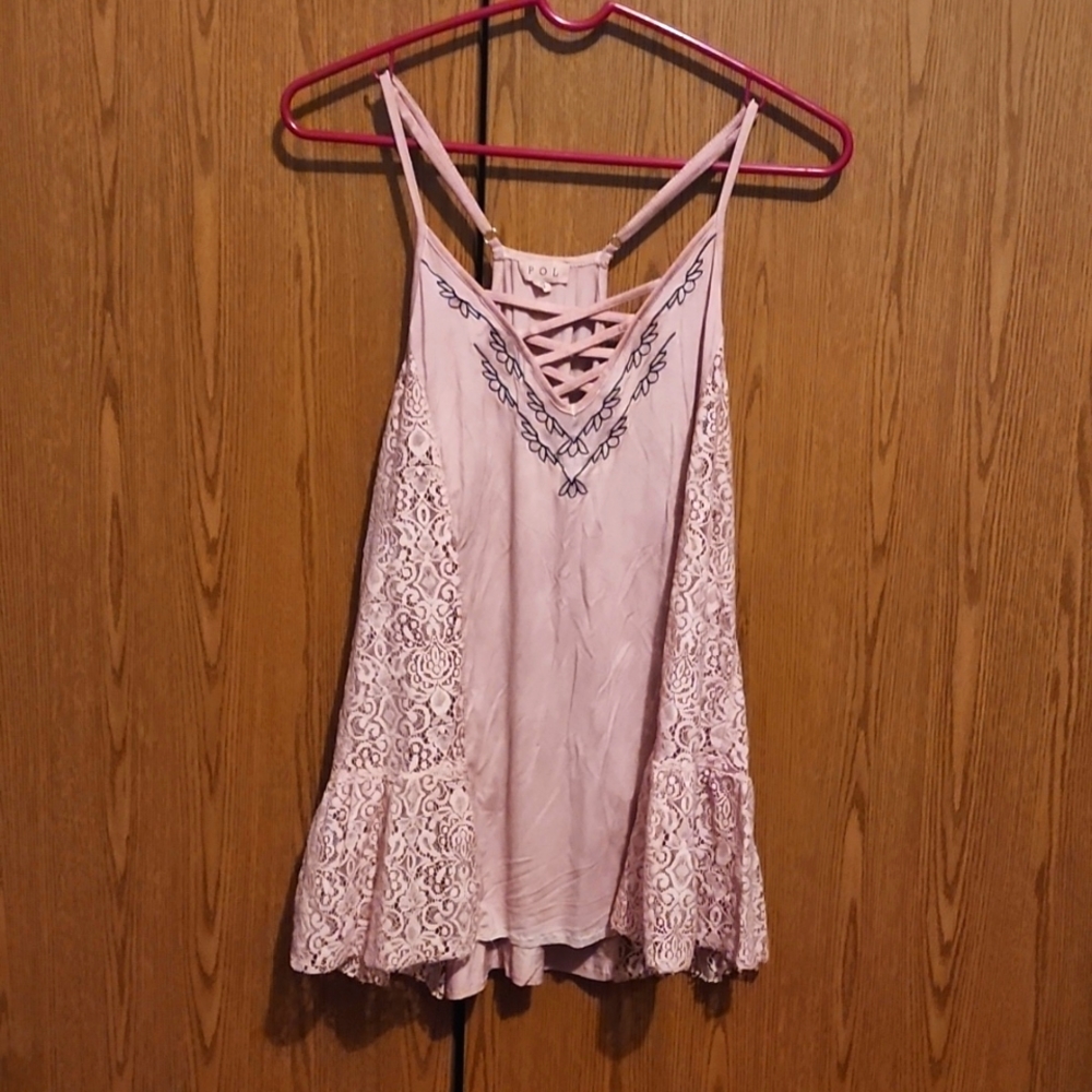 POL mauve tank top Size S